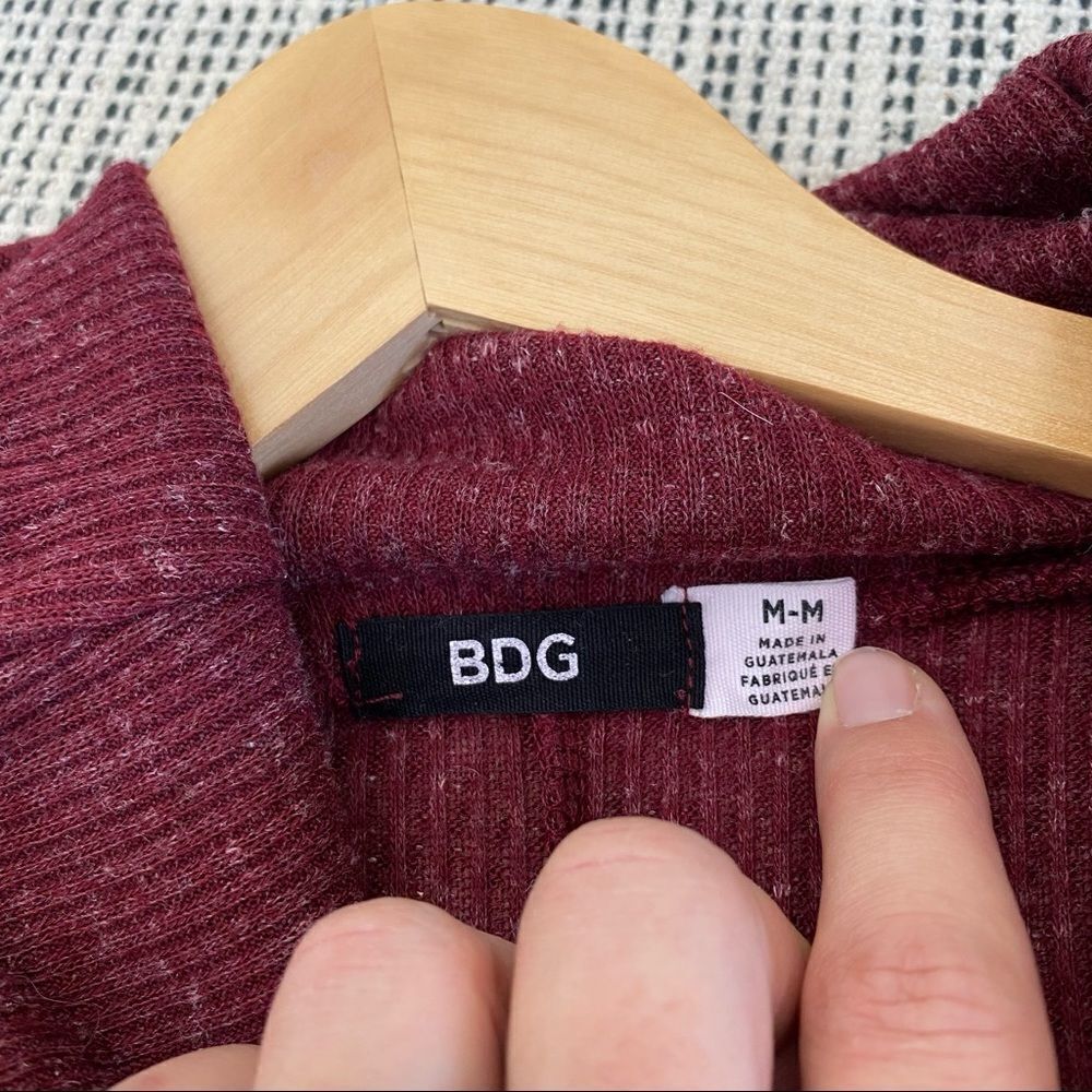 Urban Outfitters BDG cowl neck swing dress burgundy size medium - Picture 7 of 8